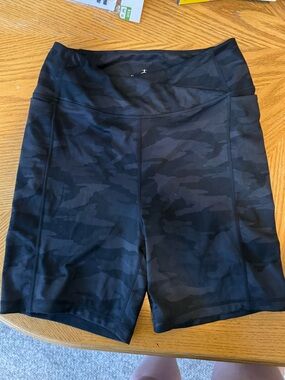 Danskin Black Navy Camo shorts